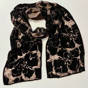 Vintage Sheer Velvet Scarf